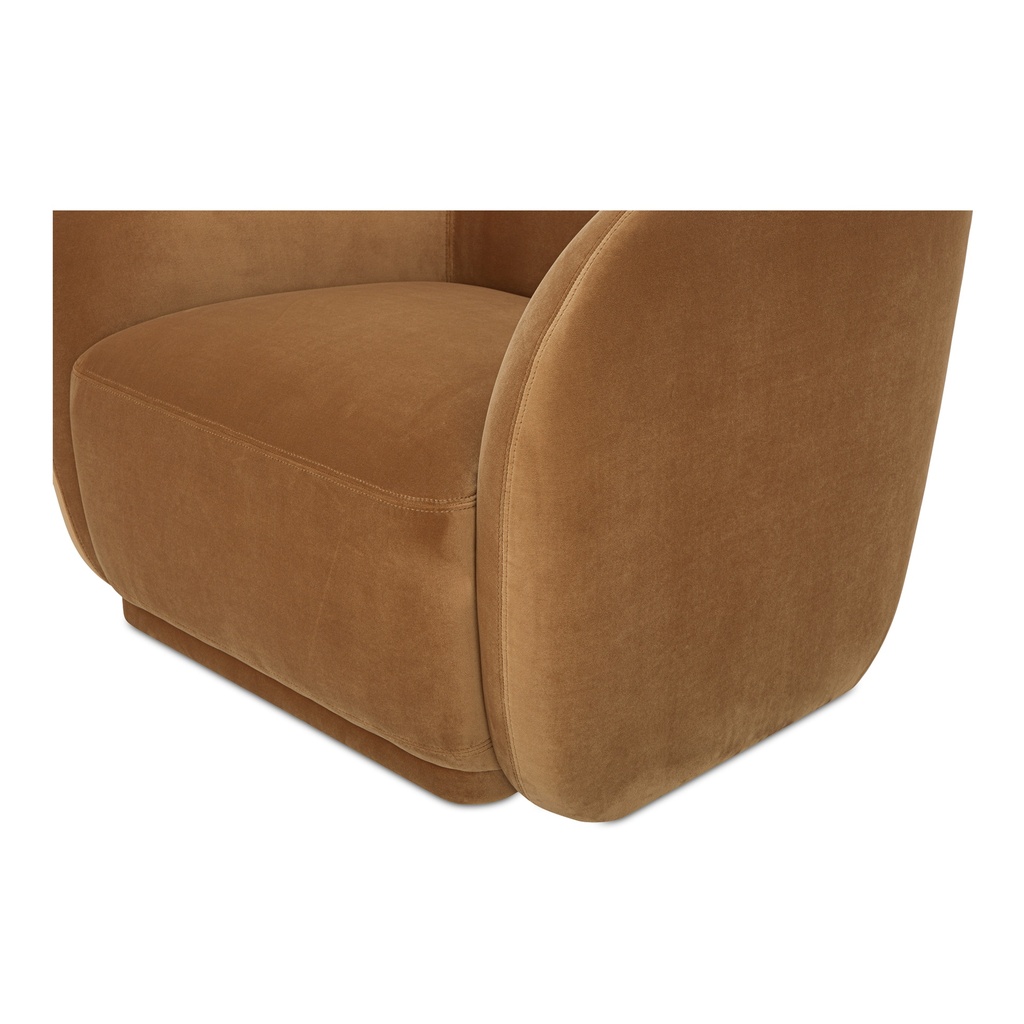 Faye Accent Chair Tan Faux Mohair - 4