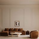 Faye Accent Chair Tan Faux Mohair - 6