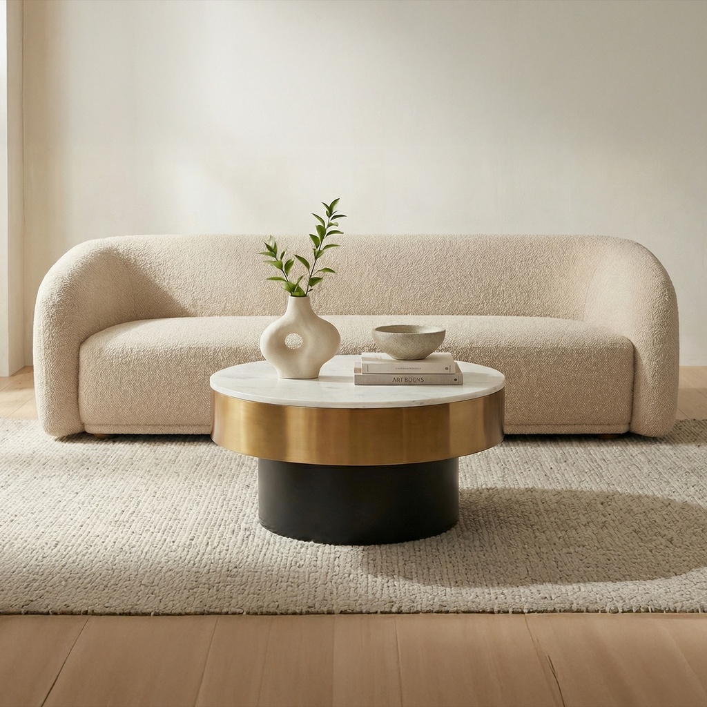 Faye Sofa Beige Boucle - 5