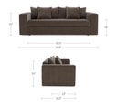 Kiran Sleeper Sofa Warm Charcoal - 12