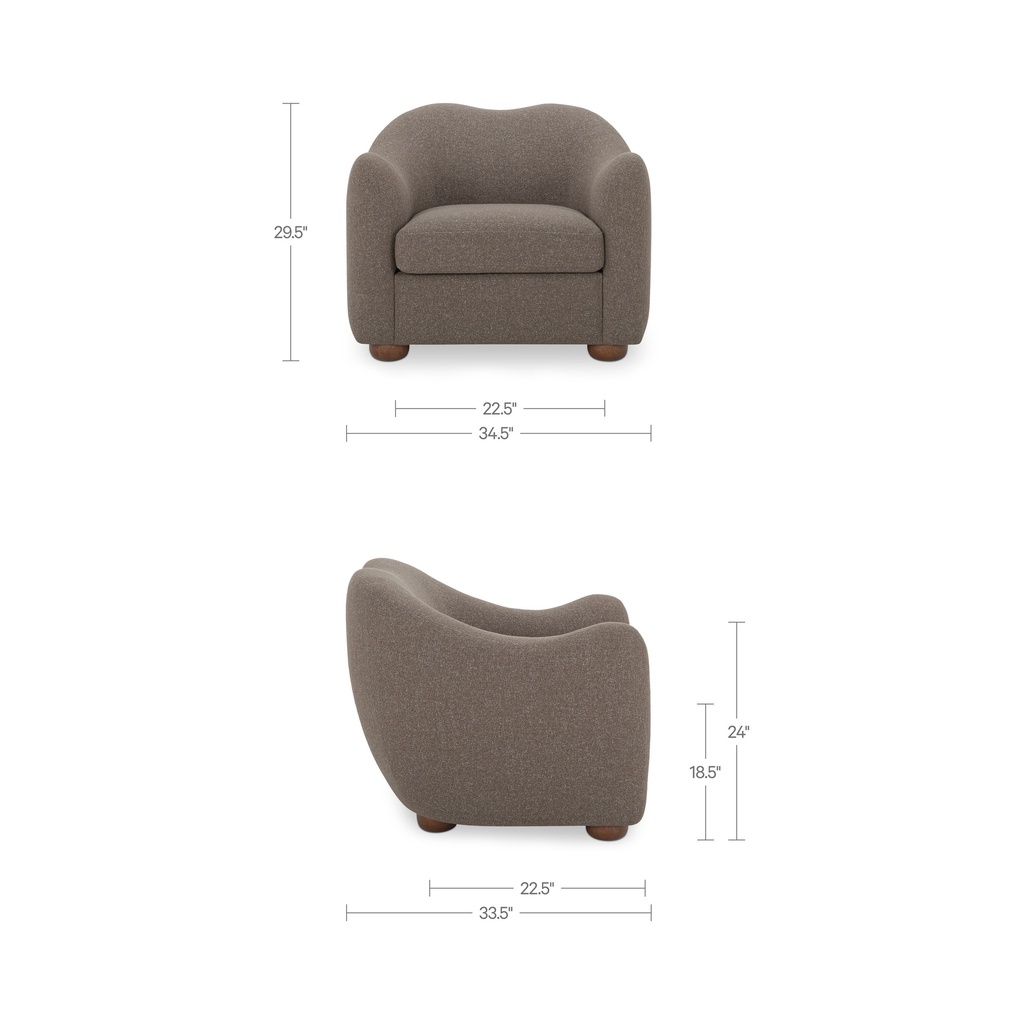 Bria Accent Chair Brown - 6