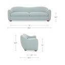 Bria Sofa Light Blue - 8
