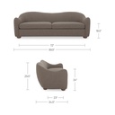 Bria Sofa Brown - 8