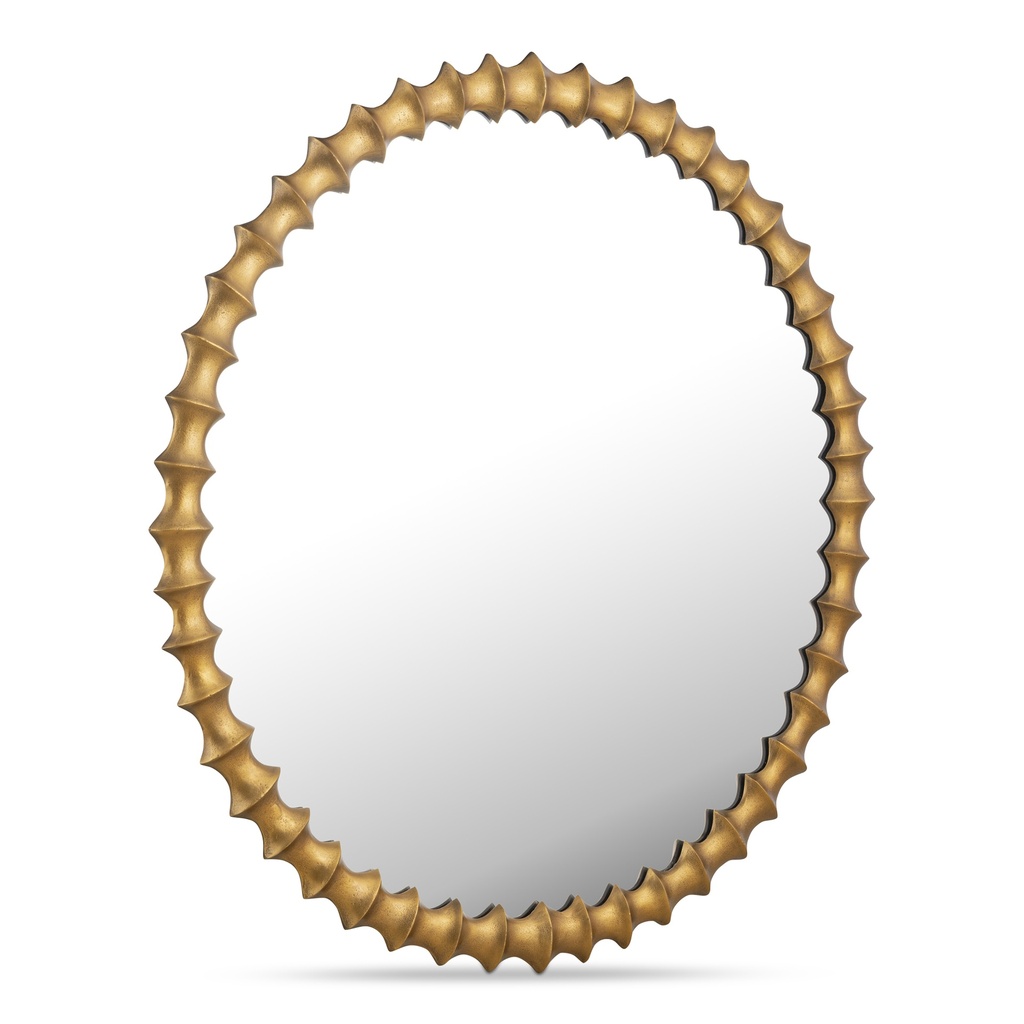 Whitby Mirror Aged Brass - 1