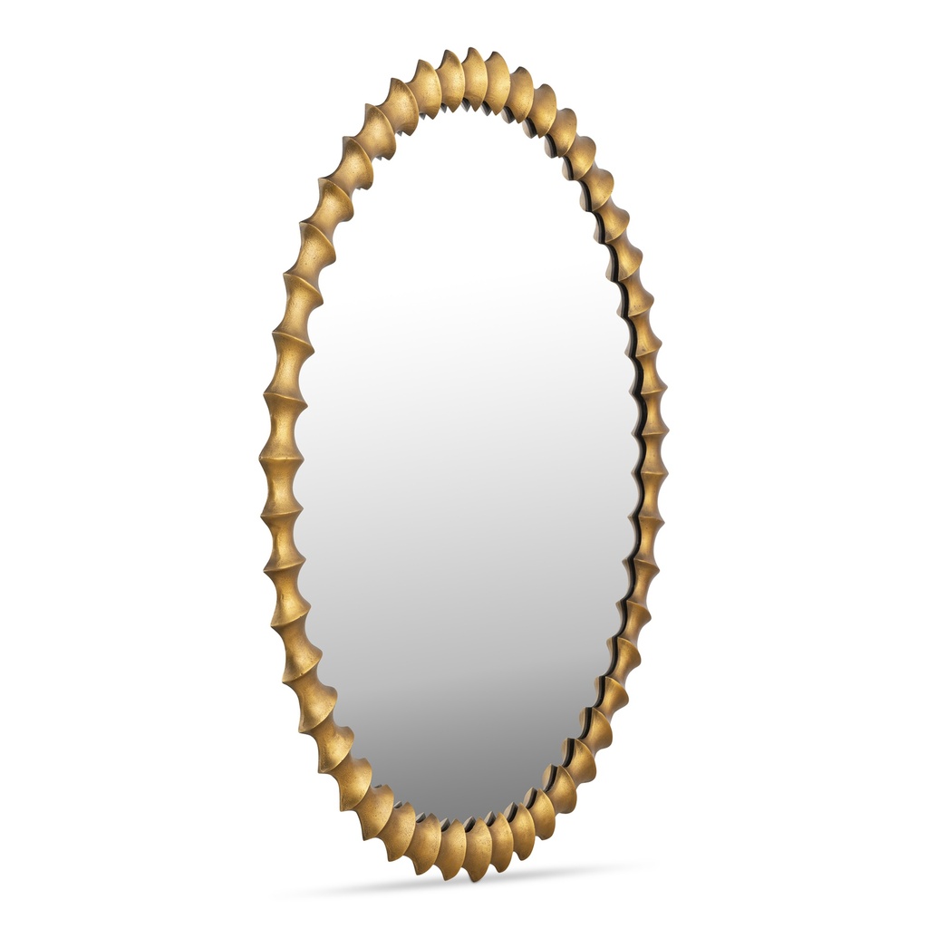 Whitby Mirror Aged Brass - 2