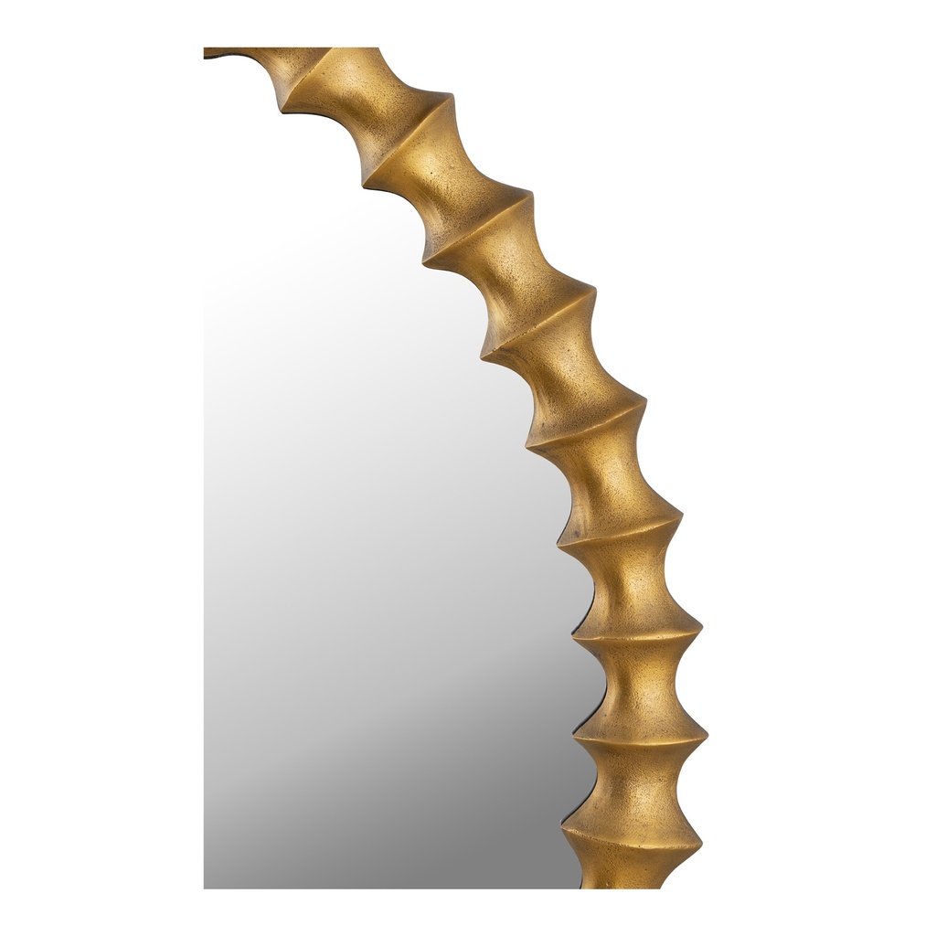 Whitby Mirror Aged Brass - 4