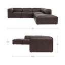 Form Dream Modular Sectional Espresso Brown - 6