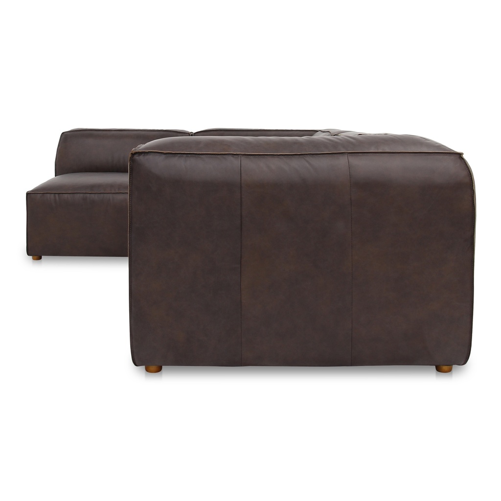Form Signature Modular Sectional Espresso Brown Leather - 2