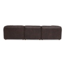 Form Signature Modular Sectional Espresso Brown Leather - 3