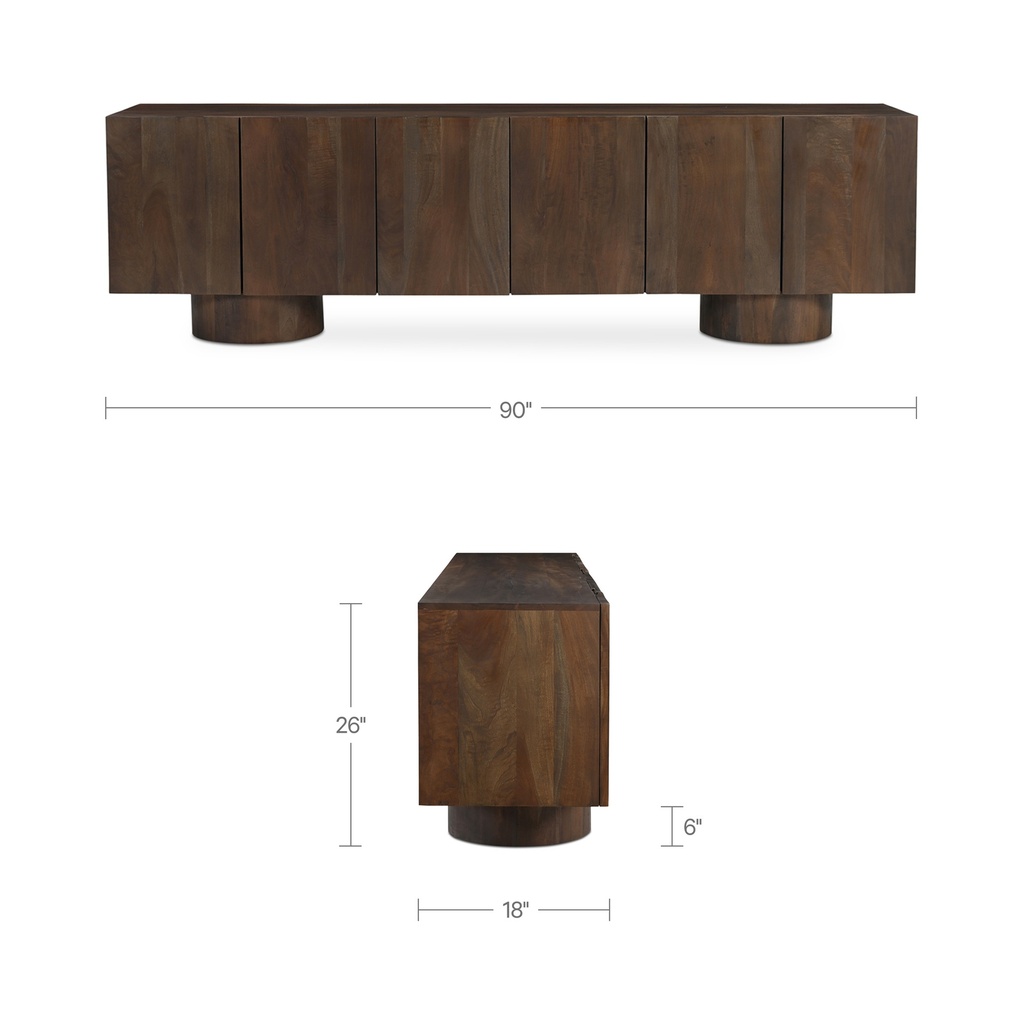 Hadley Media Unit Warm Brown - 9