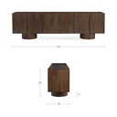 Hadley Media Unit Warm Brown - 9