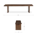 Lila Dining Bench Large Brown - 8