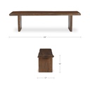 Lila Dining Bench Small Brown - 8