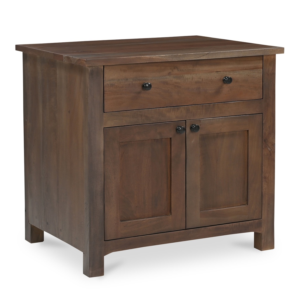 Gene Charging Nightstand Dark Brown - 1