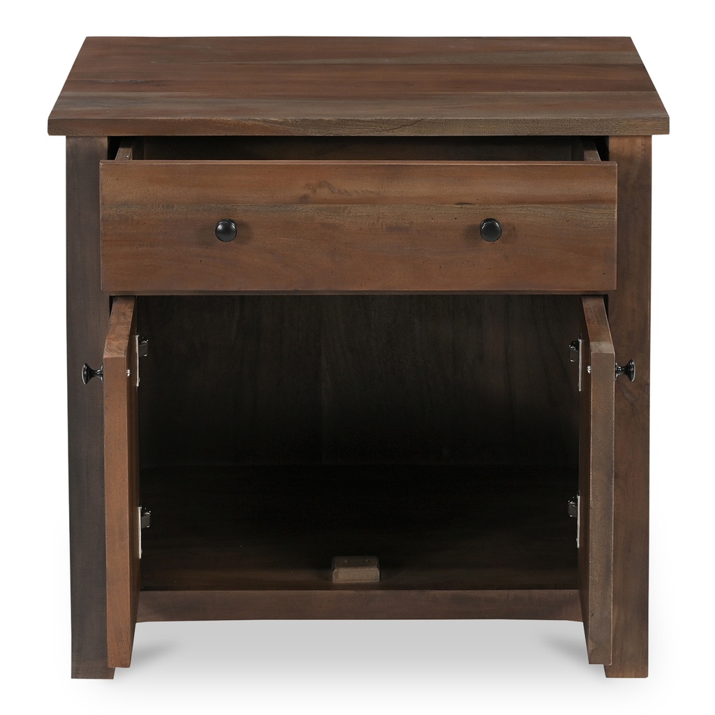 Gene Charging Nightstand Dark Brown - 3