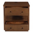 Lottie Charging Nightstand Brown - 3