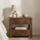 Lottie Charging Nightstand Brown - 8
