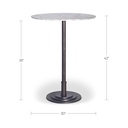 Tori Outdoor Bar Table White Marble - 4