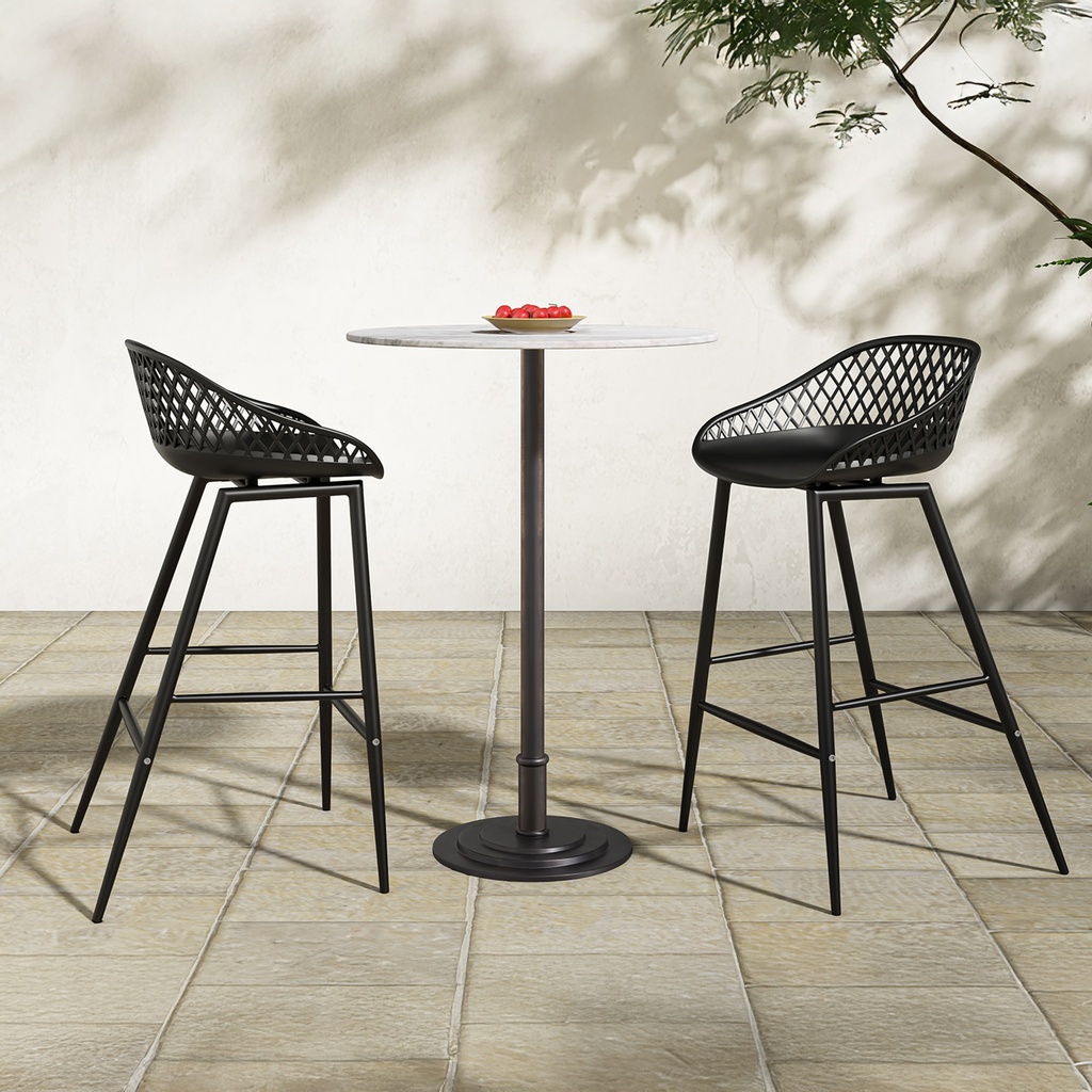Tori Outdoor Counter Table White Marble - 4