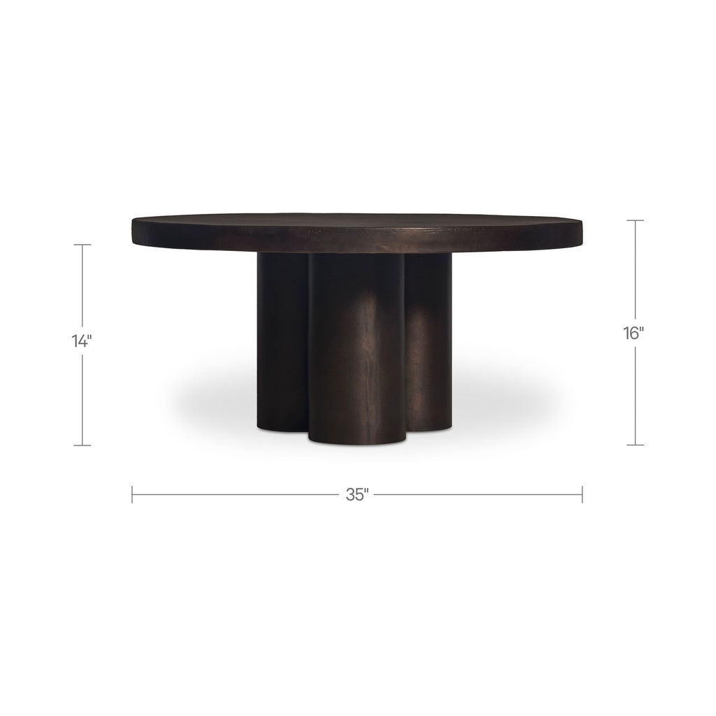 Logan Outdoor Coffee table Black - 10