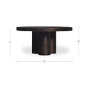 Logan Outdoor Coffee table Black - 10
