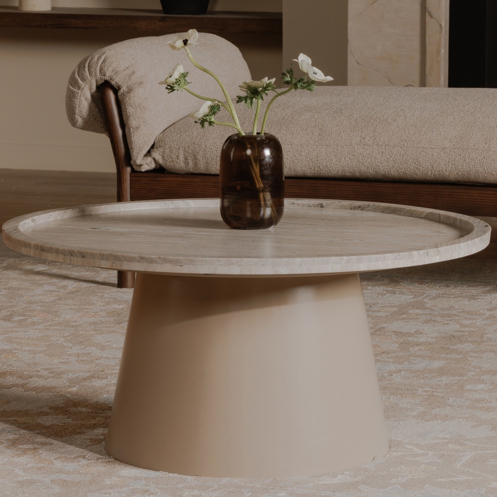 Kimberley Coffee Table White Marble - 3