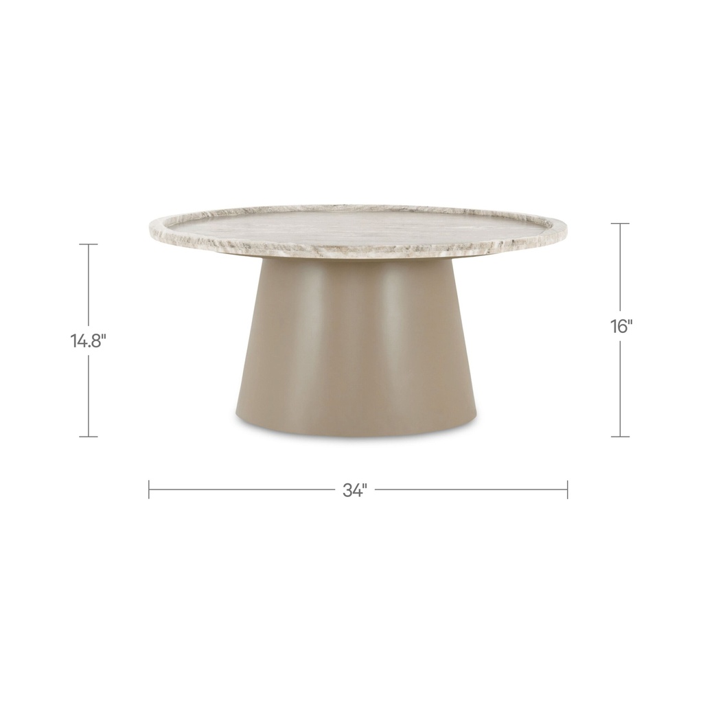 Kimberley Coffee Table White Marble - 5