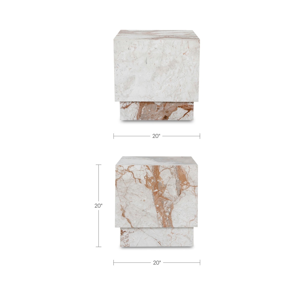 Layla Side Table Breccia Marble - 10