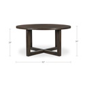 Joel Dining Table Dark Brown - 11