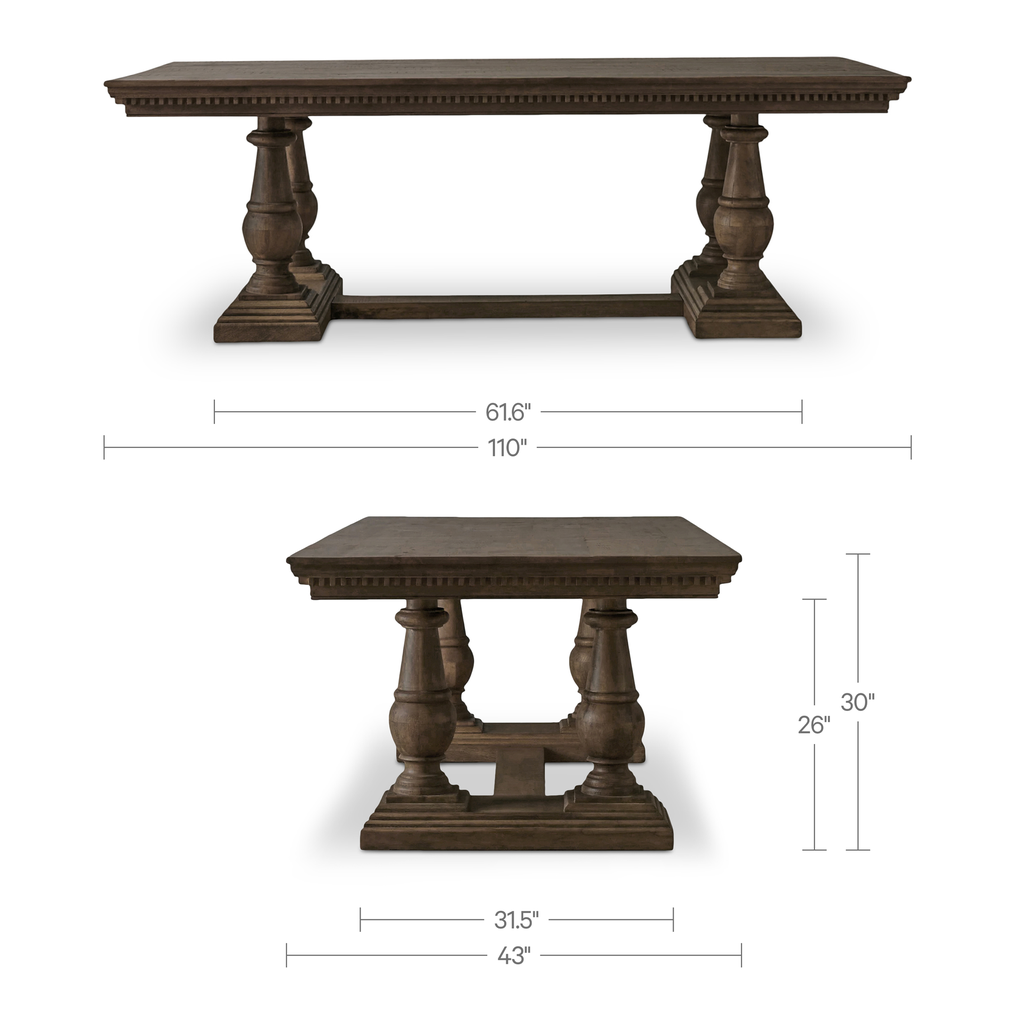 Everson Dining Table Brown - 9