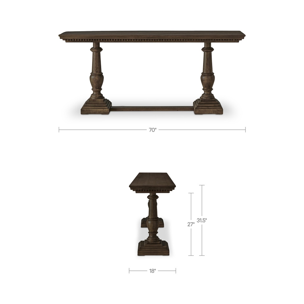 Everson Console Table Brown - 7