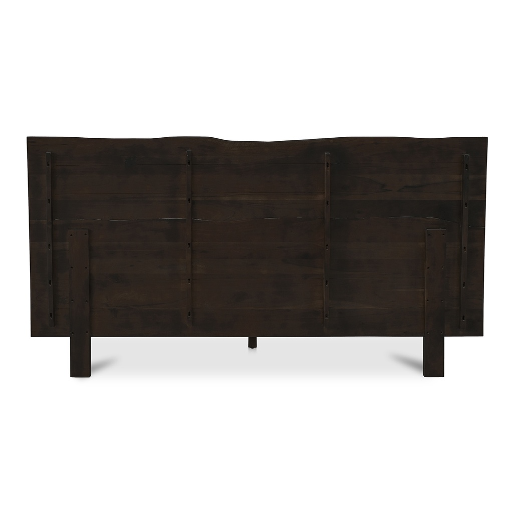 Madagascar Queen Platform Bed Dark Brown - 4