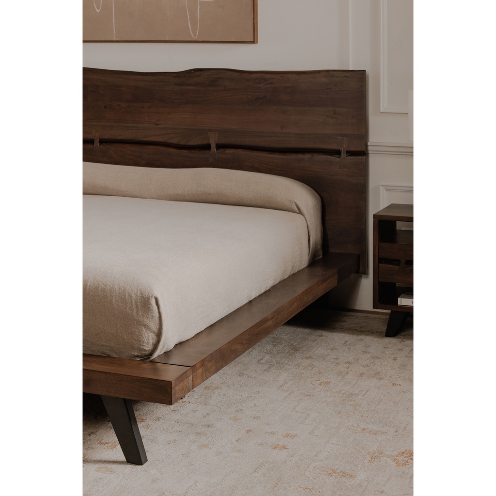 Madagascar Queen Platform Bed Dark Brown - 8