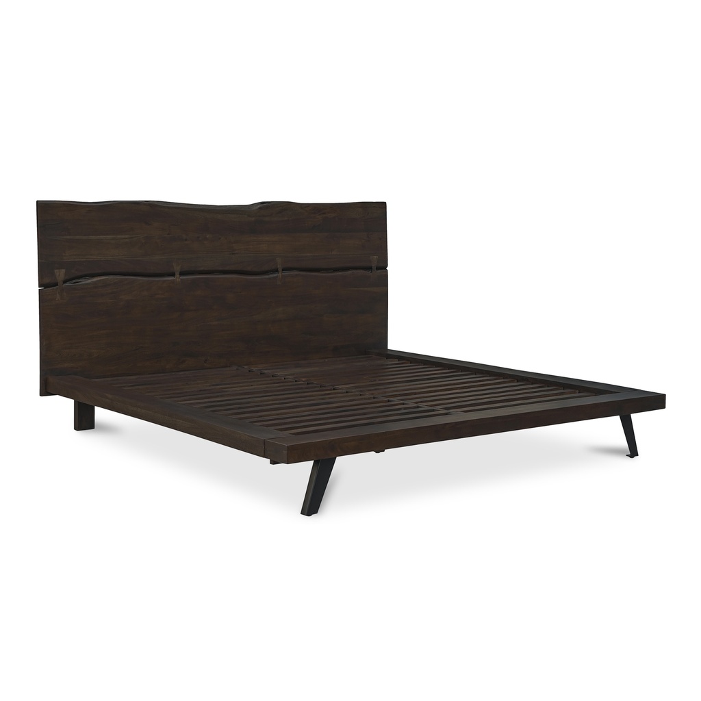 Madagascar King Platform Bed Dark Brown - 1
