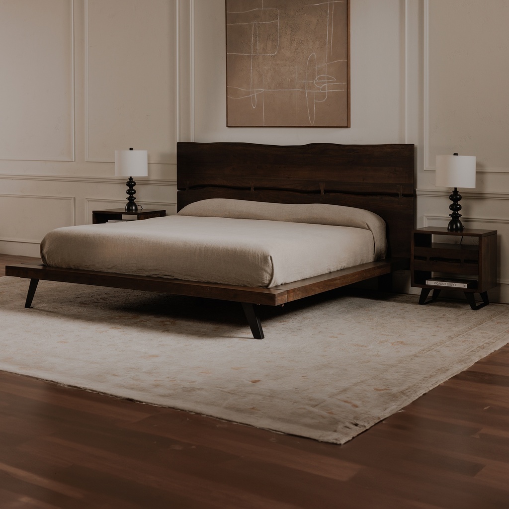 Madagascar King Platform Bed Dark Brown - 10