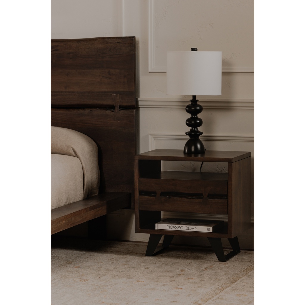 Madagascar Nightstand Dark Brown - 8