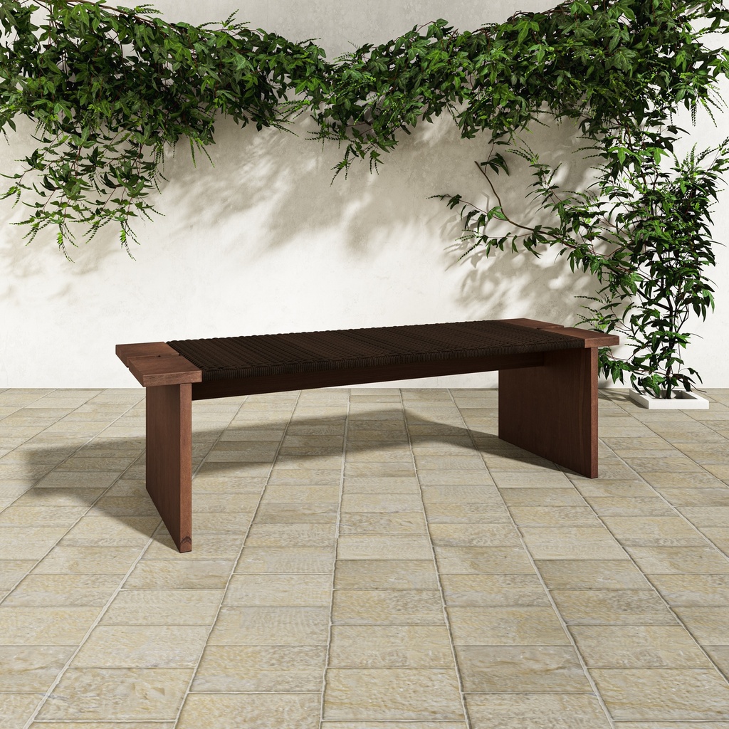 Merritt Outdoor Bench Dark Brown - 7