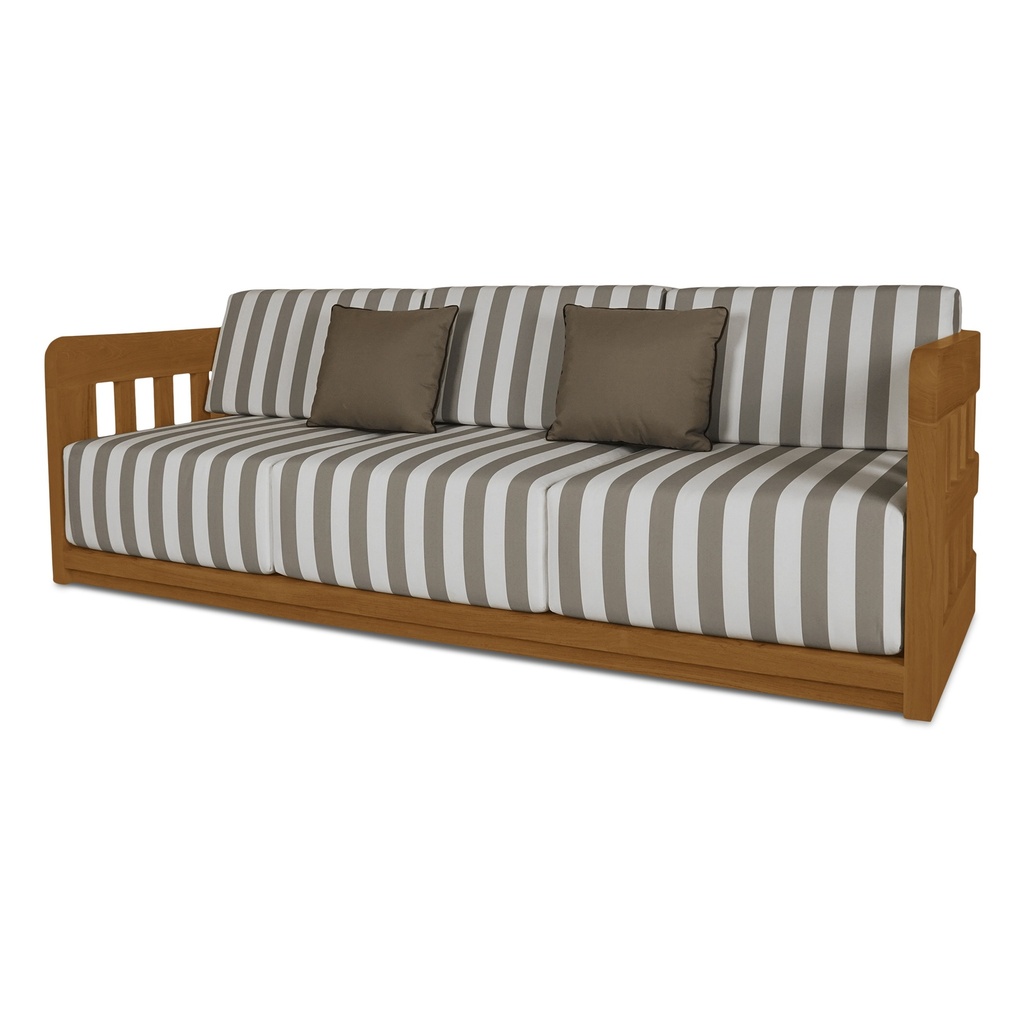Adelaide Outdoor Sofa Brown Stripe - 2
