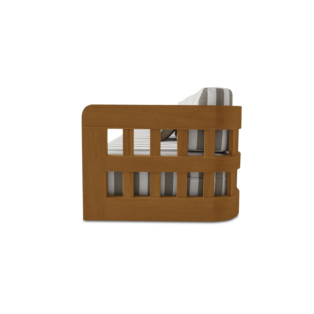 Adelaide Outdoor Sofa Brown Stripe - 3