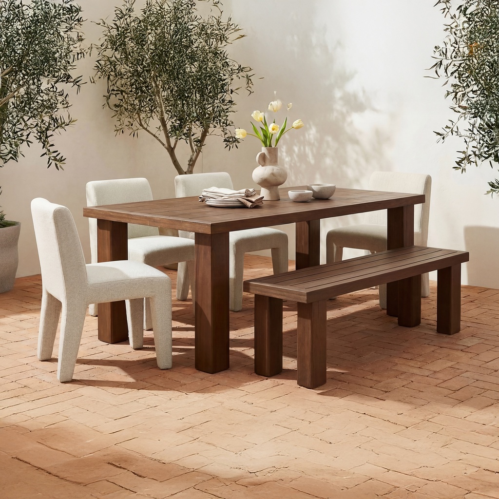 Marina Outdoor Bench Brown - 6