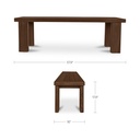 Marina Outdoor Bench Brown - 7
