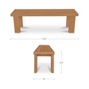 Marina Outdoor Dining Bench Natural - 6