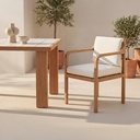 Nellie Outdoor Dining Chair White - 5