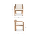 Nellie Outdoor Dining Chair White - 7