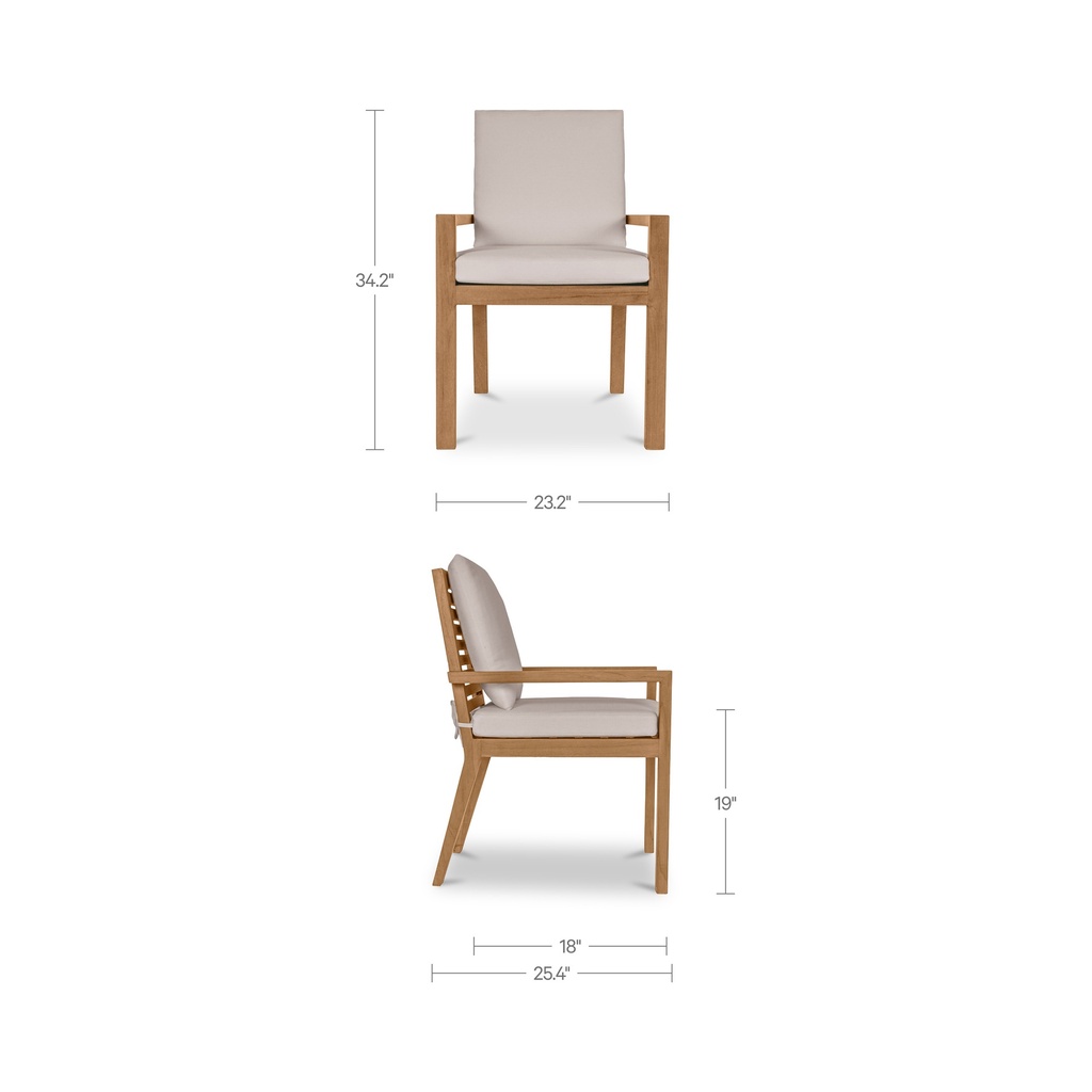 Mateo Outdoor Dining Chair White - 6
