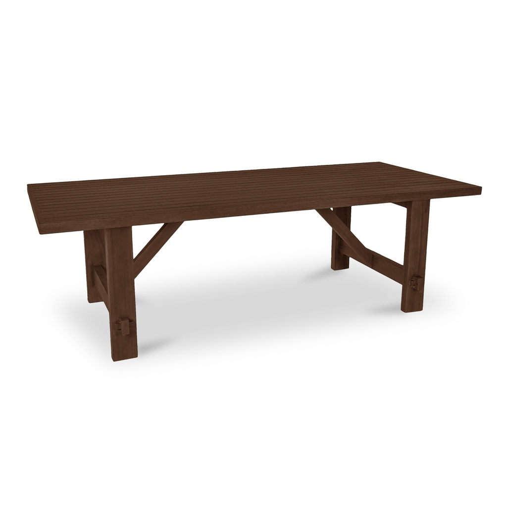 Esmond Outdoor Dining Table Brown - 1