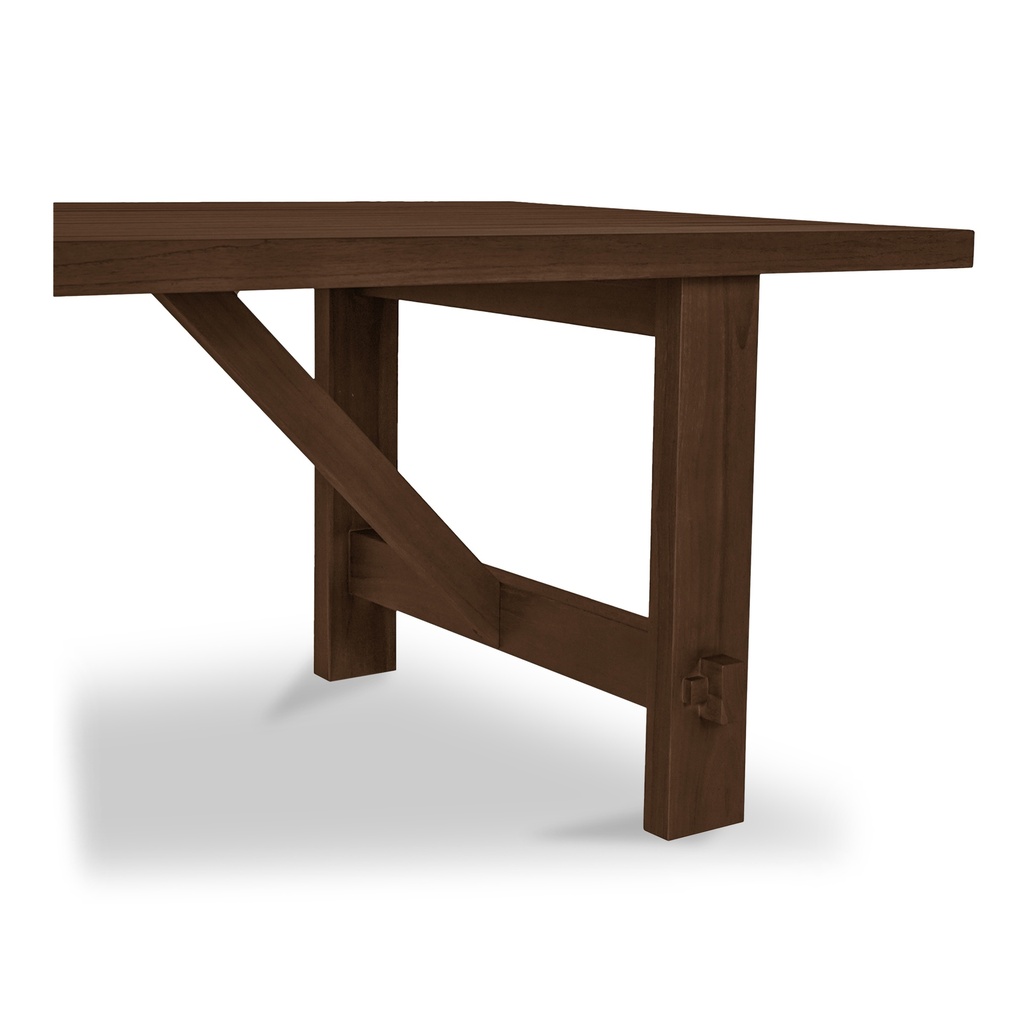 Esmond Outdoor Dining Table Brown - 4