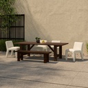 Esmond Outdoor Dining Table Brown - 6