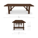 Esmond Outdoor Dining Table Brown - 7