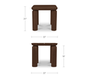 Barclay Outdoor Side Table Brown - 7